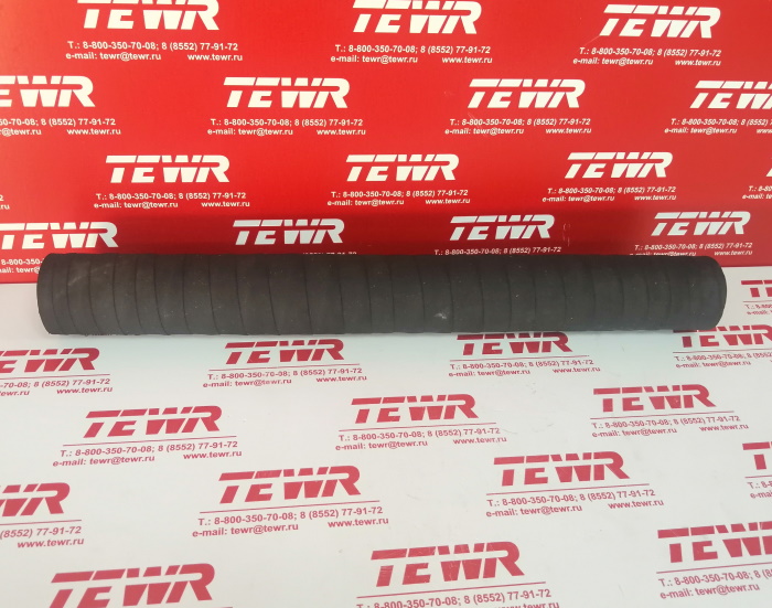 Патрубок радиатора (L=420*40*50мм, верх.прямой дл.) РЕЗИНА 5336-1303010