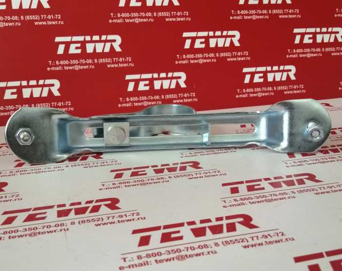 Крепеж крыла (пластина+хомут под трубу 42мм) КММЗ 54322-8511015-10